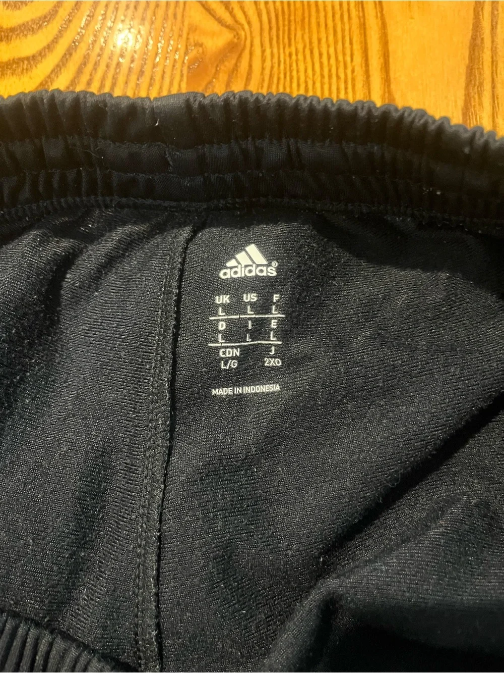 Adidas Black and White Bomber Track Jacket with 3 stripes. Jacket/Pants Large